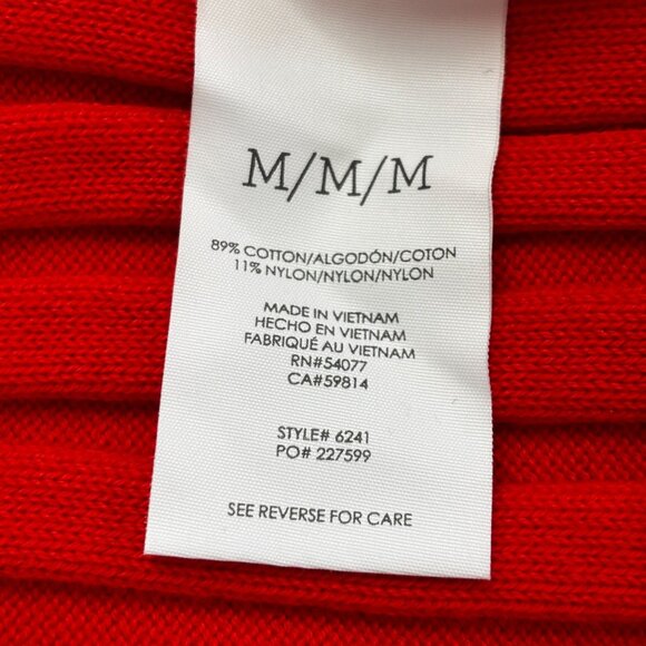 CAbi Perky Short Sleeve Sweater - Bright Orange - Size M - Picture 3 of 9